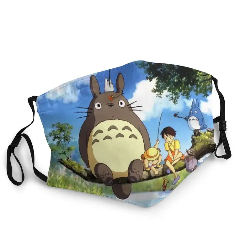 Стирать с изображением героя мультфильма Мой сосед Тоторо маска для лица лесных