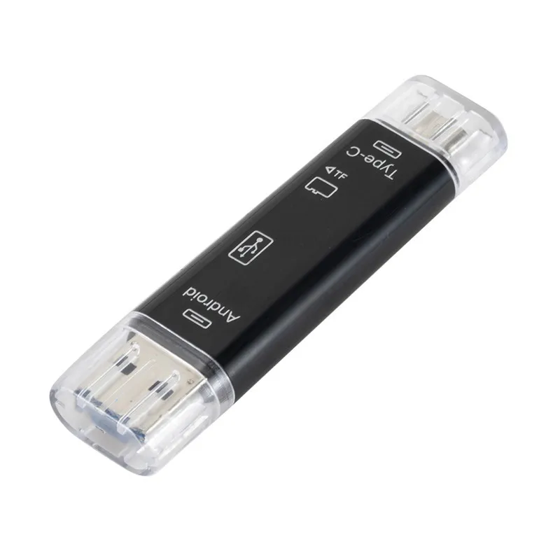 Type C и Micro USB 5 в 1 OTG кард-ридер флэш-накопитель высокоскоростной USB2.0 Универсальный