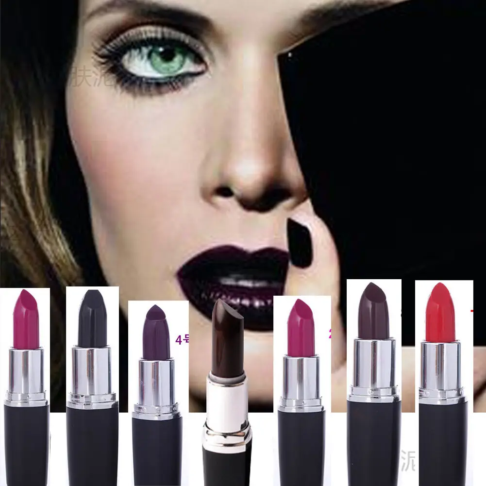 Профессиональная сексуальная матовая помада вампира синие коричневые пигменты