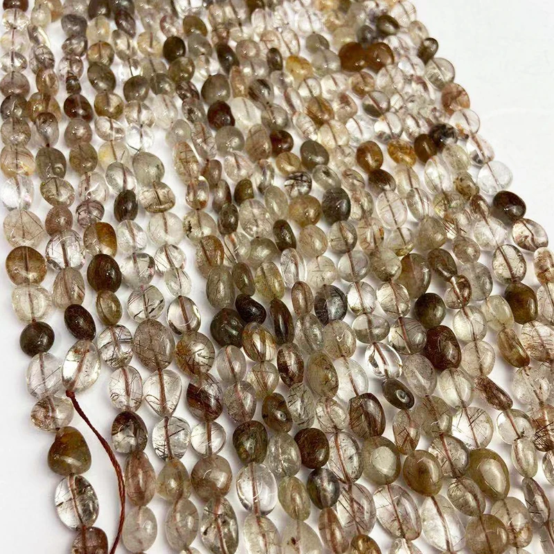 

8-10mm Natural Stone Beads Irregular Translucent Crystal Stone Beads For Jewelry Making DIY Charm Bracelet Accessories 15inches