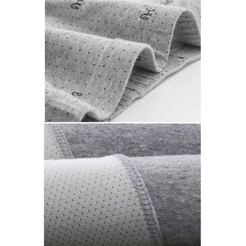 4Pcs/Lot Men's Underwear Cotton Antibacterial Trend Boxer Underwear Cotton Shorts Large Size Boxer