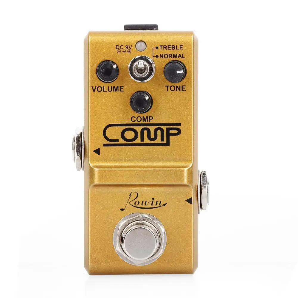 rowin ln 333 gitarre comp pedal mini analog kompresse wirkung pedale für elektrische gitarrist klassische optische komprimieren sound 2 mod free