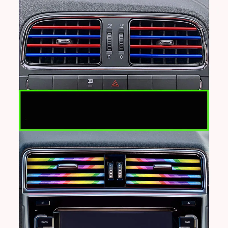 Car-styling 2021 New U Shaped DIY Air Vent Grille Decoration for Chevrolet cruze captiva lacetti kobalt lova opel astra h g j