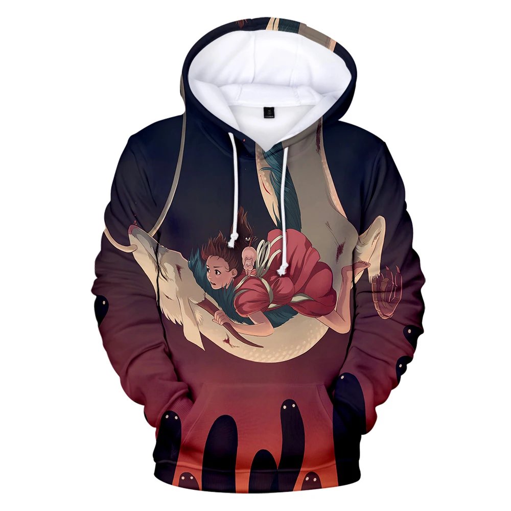 

Creative New 3D Print Spirited Away Hoodies Anime Manga 3D Sweatshirts Casual Long Sleeves Men/women Spring Autumn Boys Coat