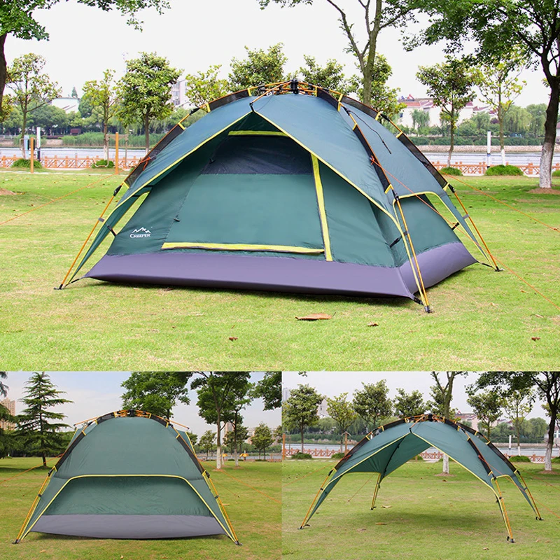 Палатка туристическая Ультралегкая двухслойная из алюминиевого сплава на 1 2 человек для отдыха открытом