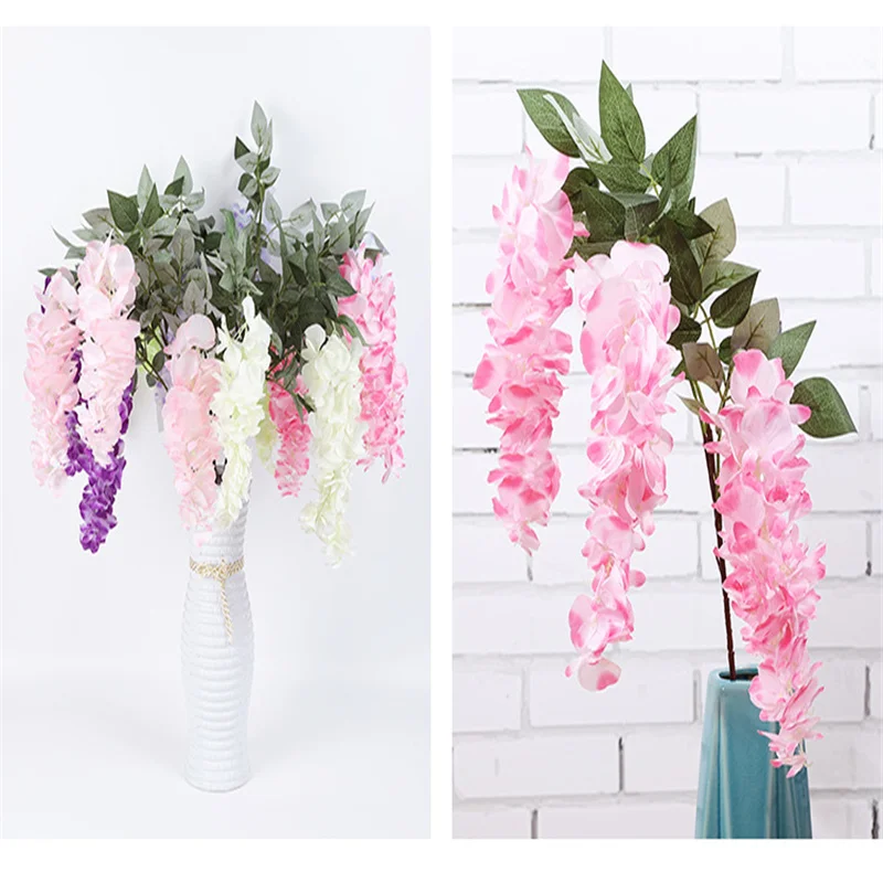 Искусственный цветок Глициния искусственный украшение на потолок вечерние