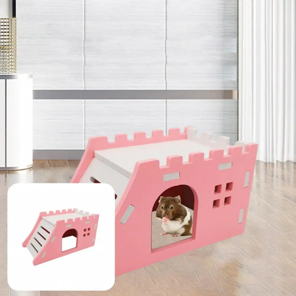 

Ventilated Living Villa Hamster Chinchilla House Villa for Golden Bear Rat