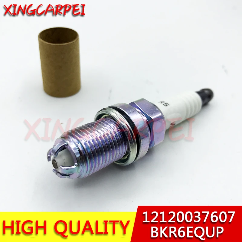 Новый 4 ×платиновая Свеча зажигания 12120037607 BKR6EQUP для BMW M54 M62 E38 E65 E34 E36 E39 E46 Z3 320 528 |