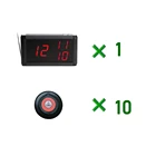 Беспроводная система вызова очереди, хост M1, светодиодный экран, цифровой дисплей, приемник + 10 передатчиков пейджера для ресторана, отеля