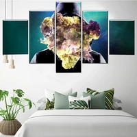 5 pieces wall art canvas painting figure poster modern living room wall painting home decoration framework pictures modular