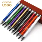Рекламные Бизнес Подарочные ручки металлические роскошные шариковые ручки 1,0 мм персонализированные пользовательские ручки с логотипом канцелярские офисные школьные