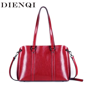 Сумка на плечо из натуральной кожи для женщин, красная