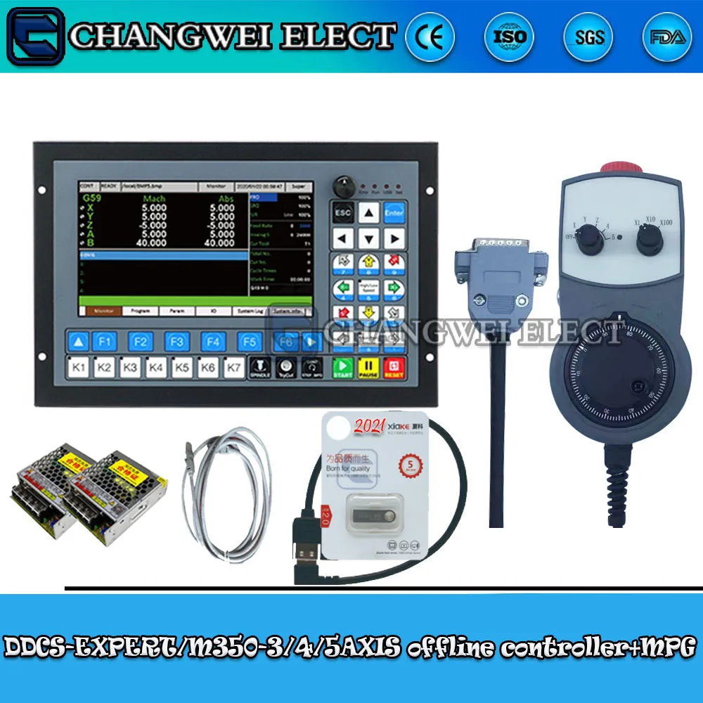 

DDCS-EXPERT-3/4/5 Axis CNC offline independent controller supports closed loop/ATC stepper drive instead of DDCSV3.1 Stop MPG