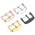 Пряжка для ремешка часов, застежка из нержавеющей стали, полированная, матовая, 16 мм 18 мм 20 мм 22 мм 24 мм
