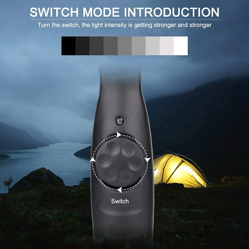 2 Pcs Workshop Torch Car Flashlight USB COB Hook Recharge LED Work Light Hanging Lamp Repair Camping Lights Hot Sale | Лампы и