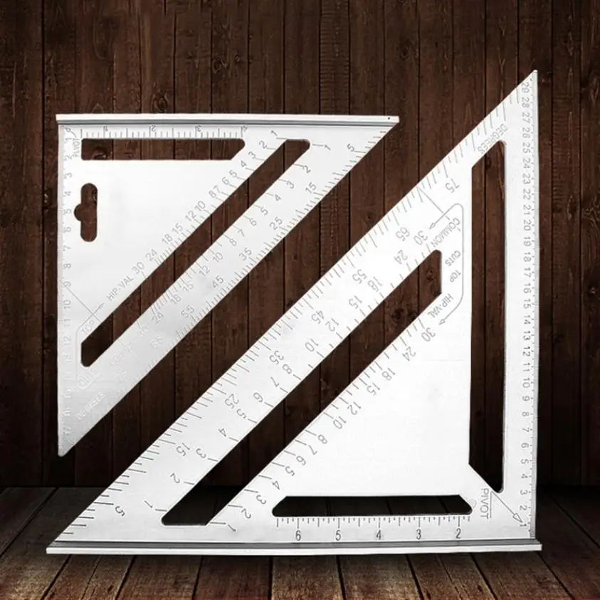 

Aluminum alloy 45 degree angle ruler triangle ruler thickened 200mm decoration tool protractor angle ruler