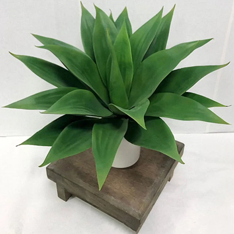 

45-55CM Large Artificial Aloe Plants Tropical Succulent Plastic Agave Fake Palm Tree Green Leaf Home Outdoor Garden Deco Materia