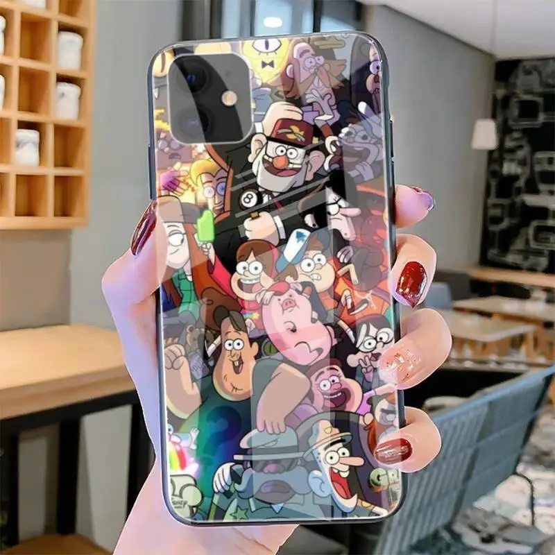 

Gravity Fall Family Phone Cases Tempered Glass For Iphone6plus 6S 7 7plus 8 X XS XSmax XR 11 12 Pro Max 12mini