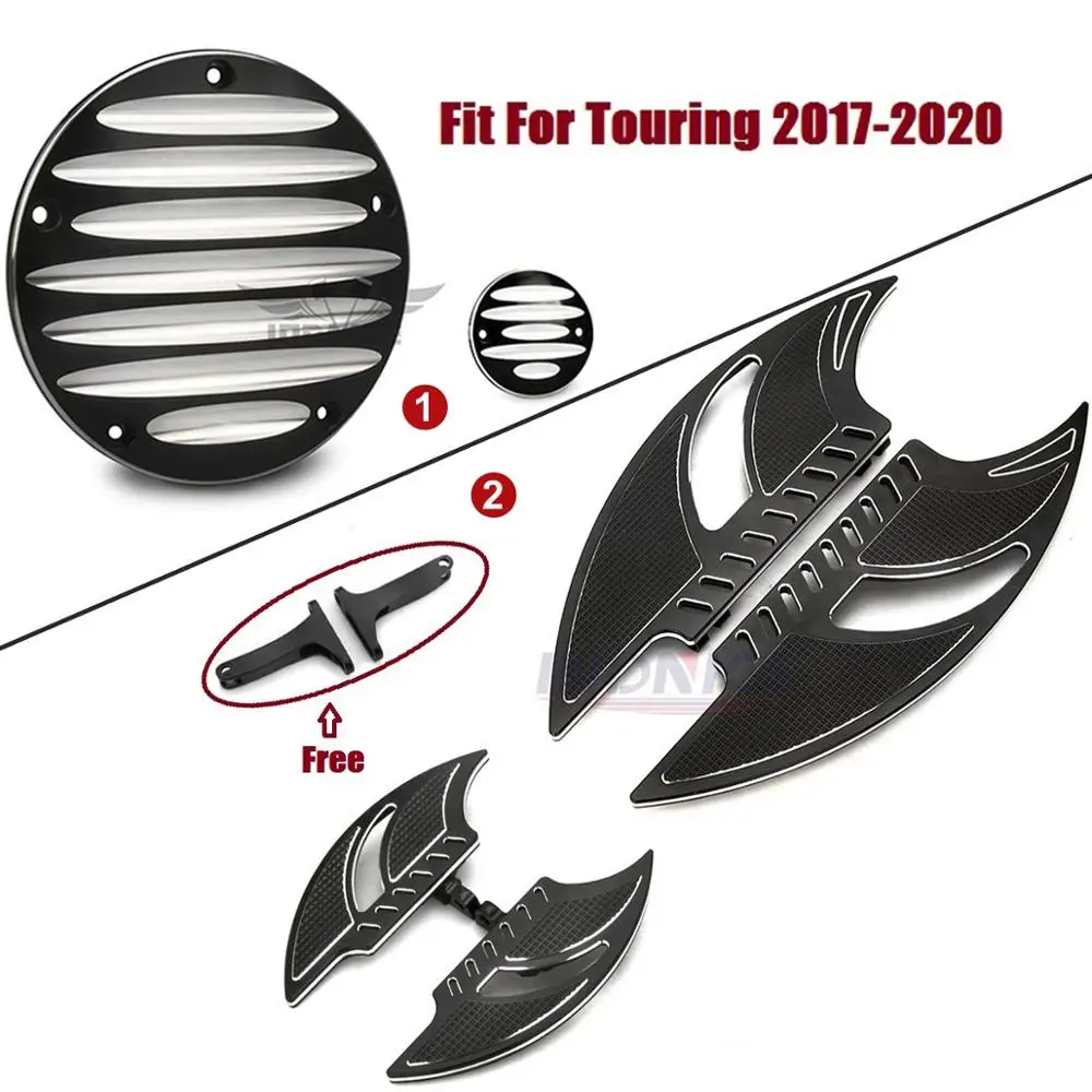 

Подходит для Harley 2017-2019 Street Glide FLHX freeweler FLRT Black Blade Driver + пассажирские половицы для ног Derby timer co