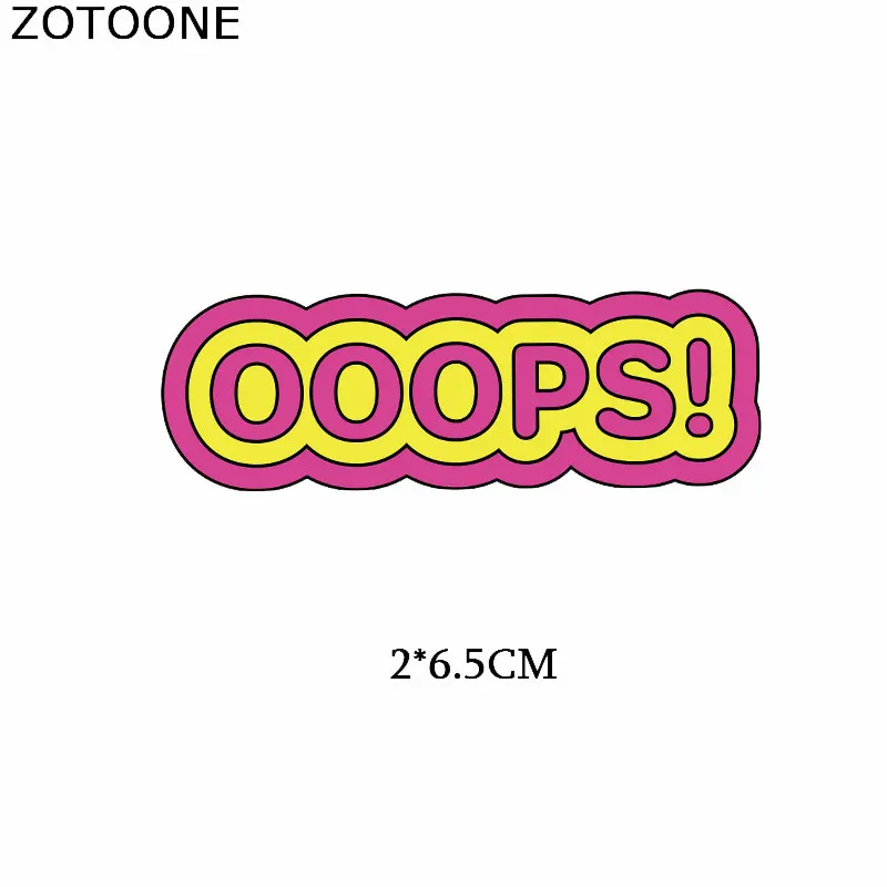 46 ZOTOONE дикие буквы единороги патчи утюжок на передачу патч на одежду термо-Стикеры для одежды теплопередачи приложения - Цвет: 46