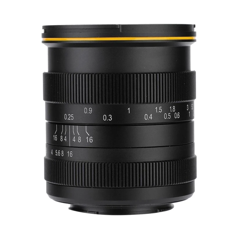 Профессиональная широкоугольная камера Kamlan 28 мм F1.4 Aps-c ручная настройка апертуры
