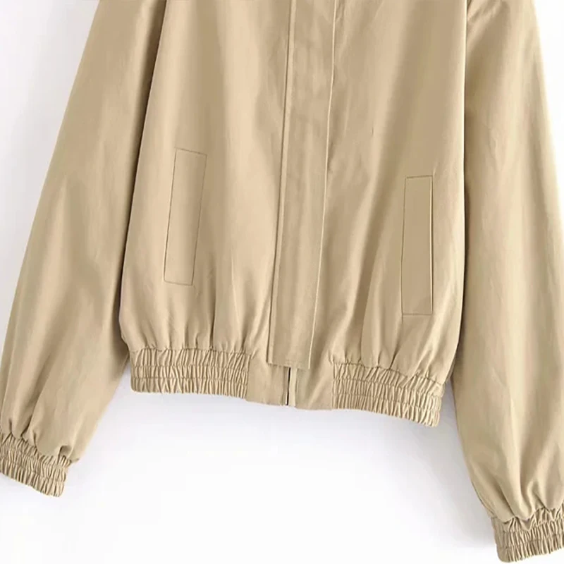 Куртка-бомбер траф с надписью Za Женская Офисная модная верхняя одежда