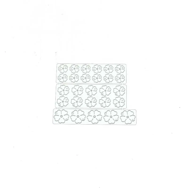 

JC New DIY 3pcs Flower Rectangle Frame Metal Cutting Dies for Scrapbooking Craft Mold Stencil Handmade Paper Make Template Decor