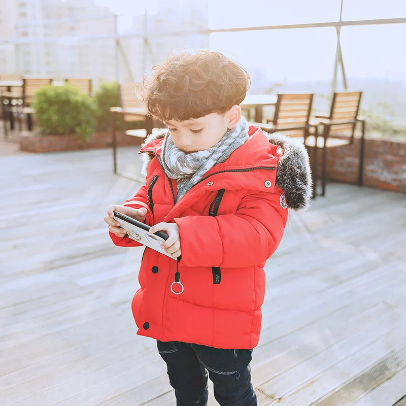 

INS HOT BABY boys and girls winter coa 1-7 years cotton-padded clothes Korean down padded jackets girl winter coats kids down