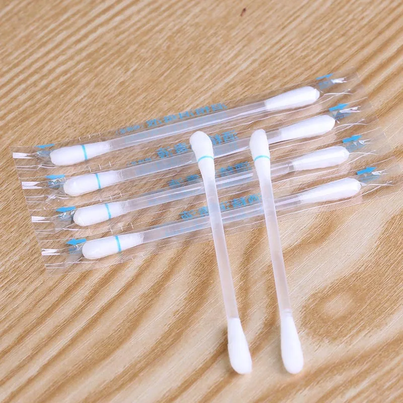 80 штук одноразовые тампоны спиртовые ватные палочки дезинфицированные детские