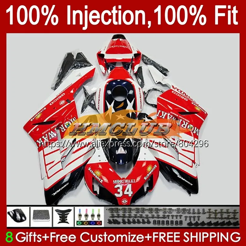 

Injection Body For HONDA CBR 1000RR CBR1000 RR CBR 1000 CC RR White red 14No.72 CBR1000RR 04 05 1000CC 2004 2005 OEM Fairings
