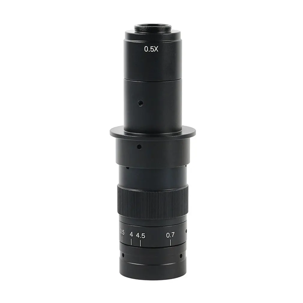 

Monocular Max 180x Zoom C-Mount Glass Lens Adapter Industry Microscope Camera Objective Glass Len C-Mount Glass Lens