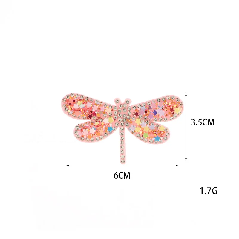 

diamond mesh felt hot drilling map dazzle colour dragonfly figure hot hot drilling wholesale clothing DIY decoration