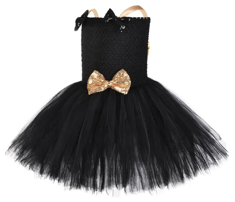Halloween Angel Costume For Kids Girls Black Unicorn Birthday Party Tutu Dress Children Carnival Harajuku Novel Outfit Clothes |