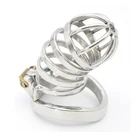 БДСМ Камбер кольцо + разделенное Кольцо мужское устройство целомудрия металлический замок клетка целомудрия секс-игрушки CB замок мужской член