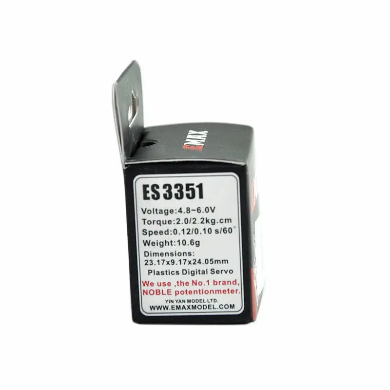 1 шт. EMAX ES3351 10 6g мини пластиковая Шестерня цифровой сервопривод для РУ самолета |