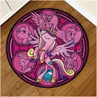 Японский аниме магический дверной коврик, напольный коврик, круглый ковер, домашние коврики, коврики для балкона, ванной, нескользящий коврик, украшение для коридора, ковер