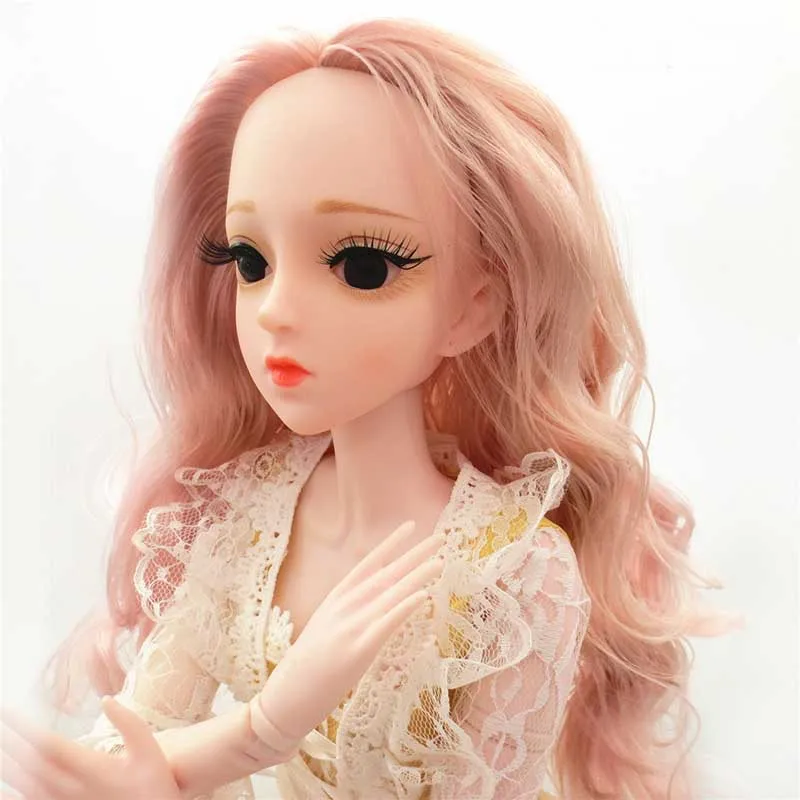 Кукла шарнирная 60 см макияж Обнаженная модный подарок для девушки многослойное