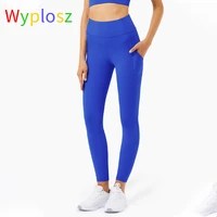 wyplosz naked high waist tight fitness yoga pants elastic energy gym wear workout leggings woman sports fitness printing pocket