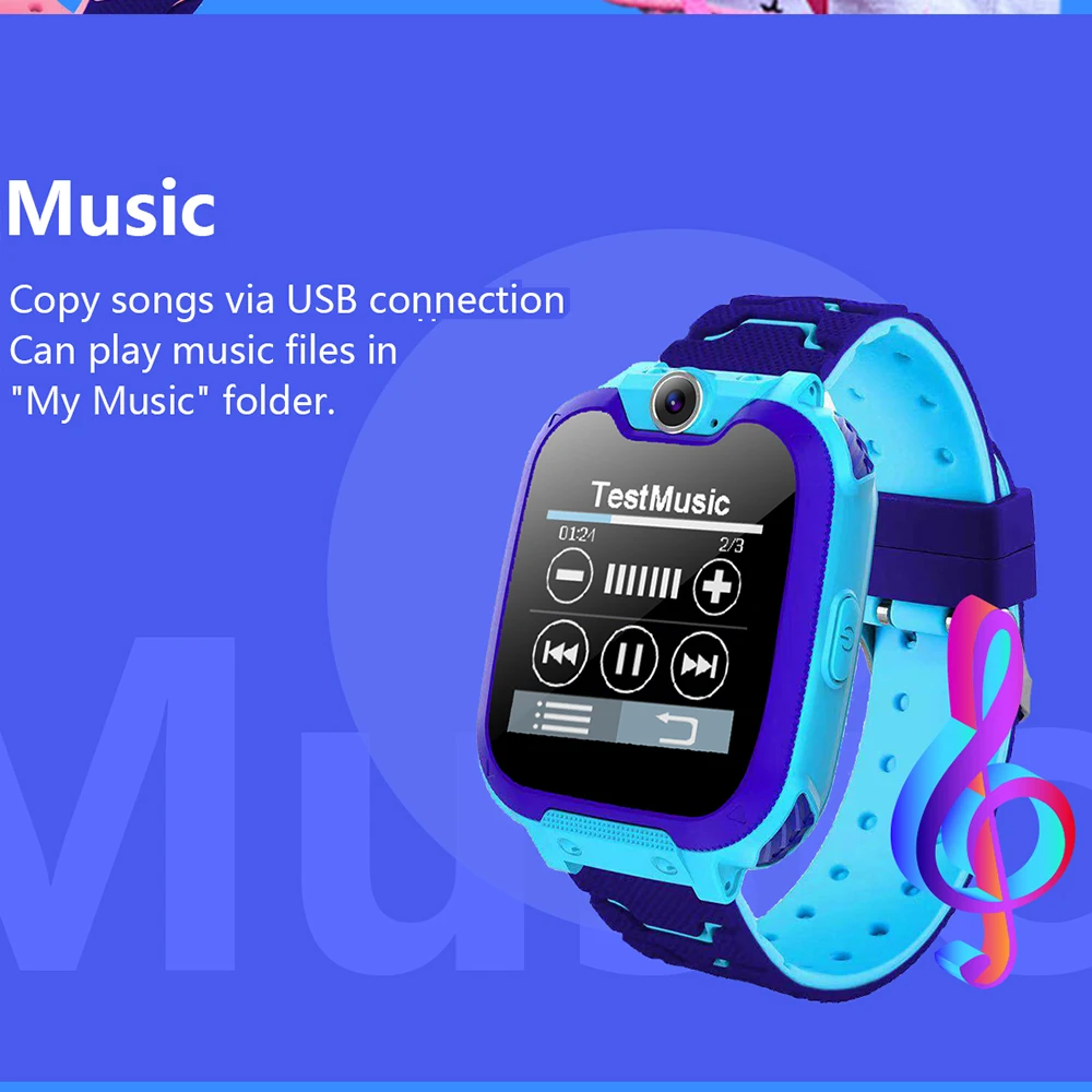 

G2 Children's Smart Watch With 2G Sim Card Slot Camera Kids Smart Call Watch 400Mah Battery Built-in 7 puzzle Games For Kid Gift