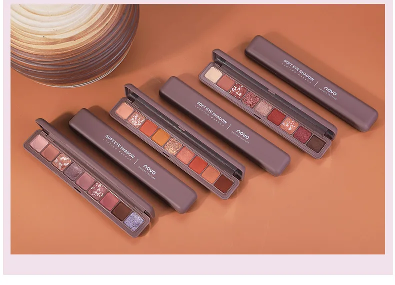 НОВО модные вспышки матовый перламутровый тени для век клавиатуры пальца