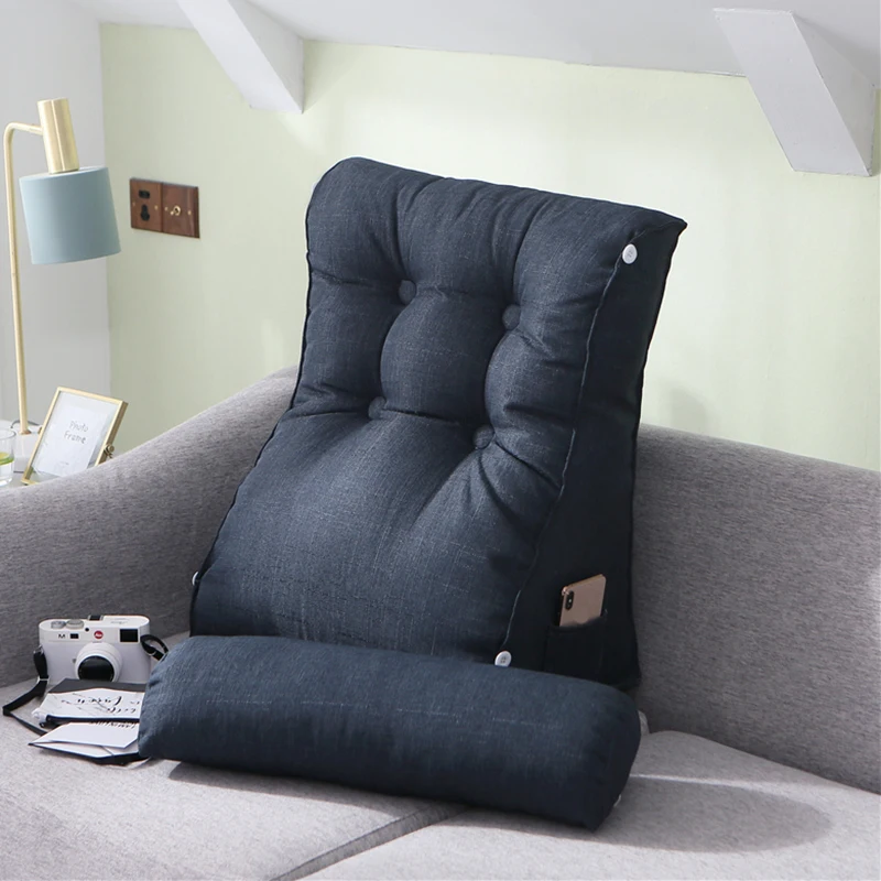 Кресло с подголовником Подушка Большой прикроватный сплошной цвет серии подушки