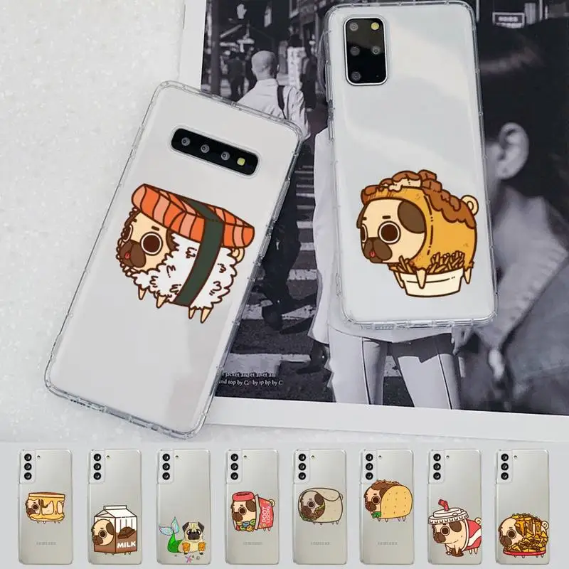 

Cute Puppy Pug Phone Case For Samsung A 51 30s 71 21s 70 10 31 30 52 12 40 S20 21 plus lite UlTRA