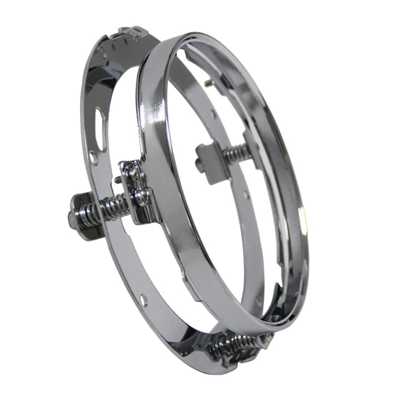 7-дюймовая черная/Серебристая мотоциклетная фара DRL с монтажным кронштейном