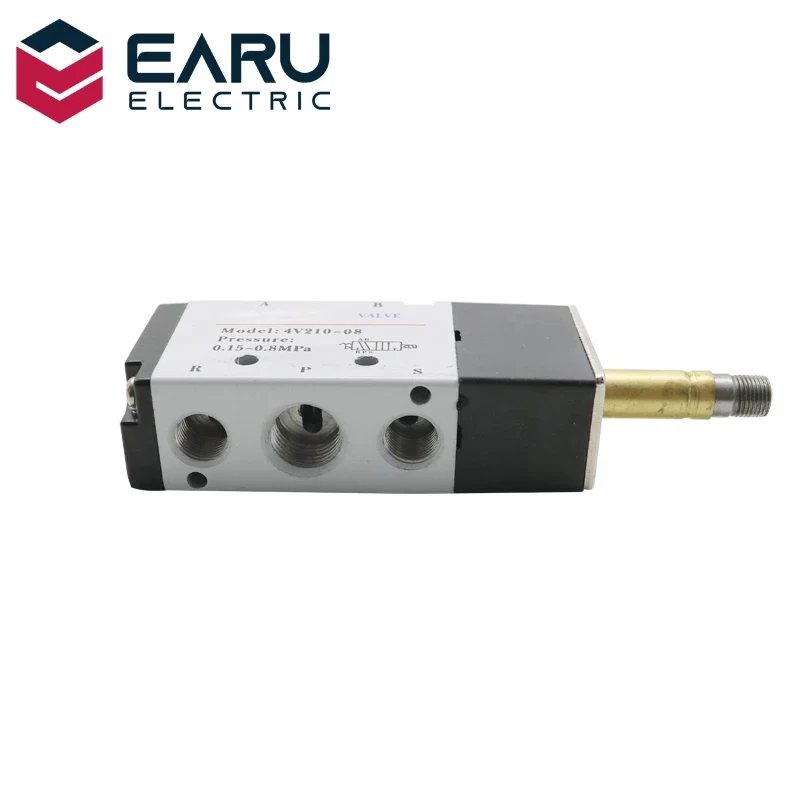 Пневматический Электрический электромагнитный клапан 5 каналов 2 позиции