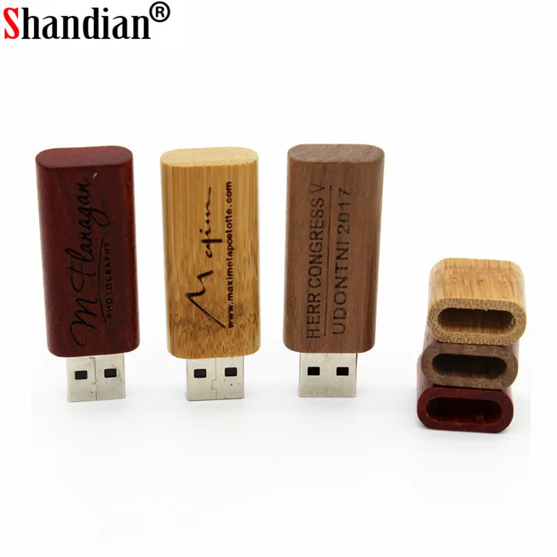 SHANDIAN usb флеш накопитель из натурального бамбука 4 ГБ 8 16 32 64 ГБ|bamboo flash drive|u diskusb drive