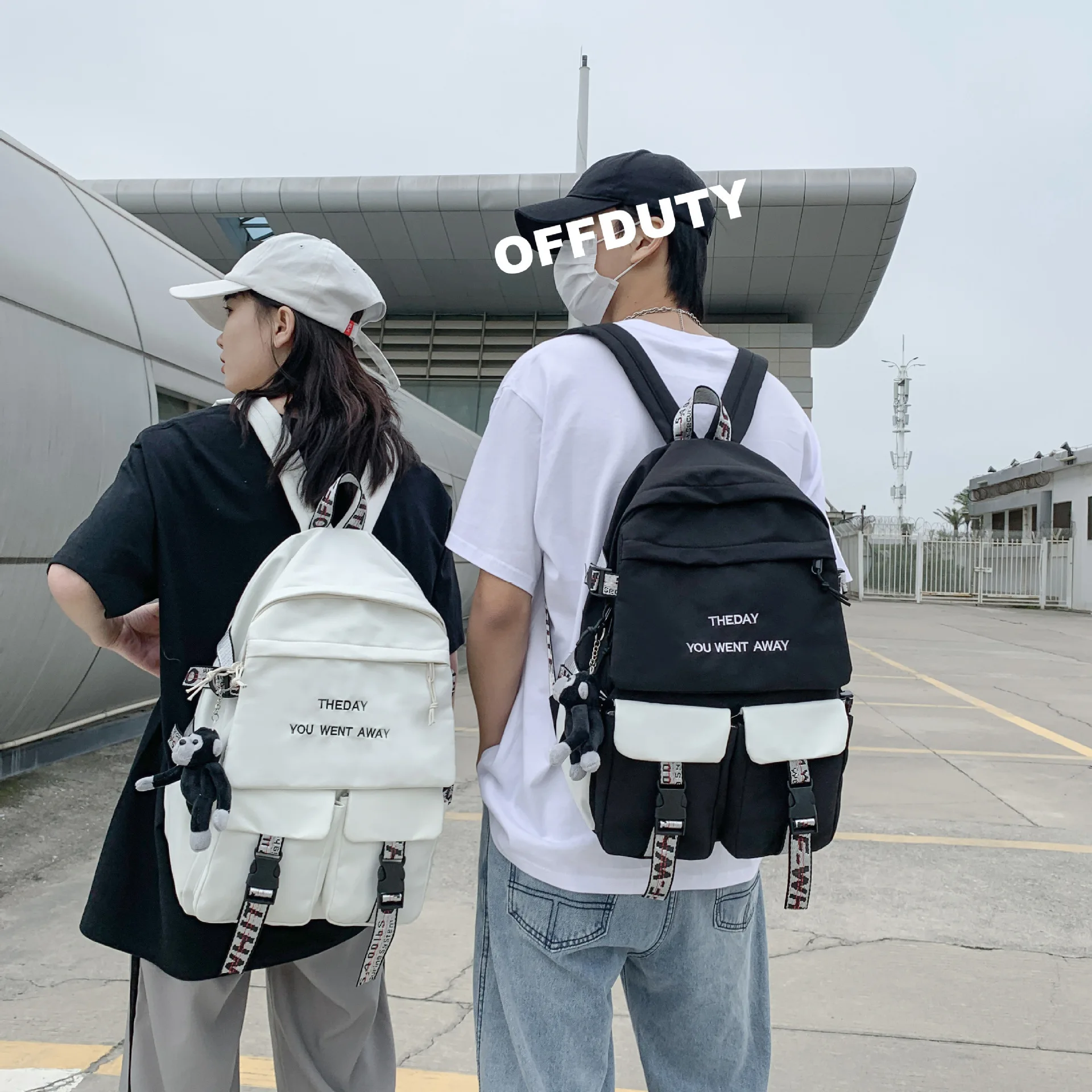 

Schoolbag boy student junior high school girl ins tide cool large capacity tide boy backpack backpack