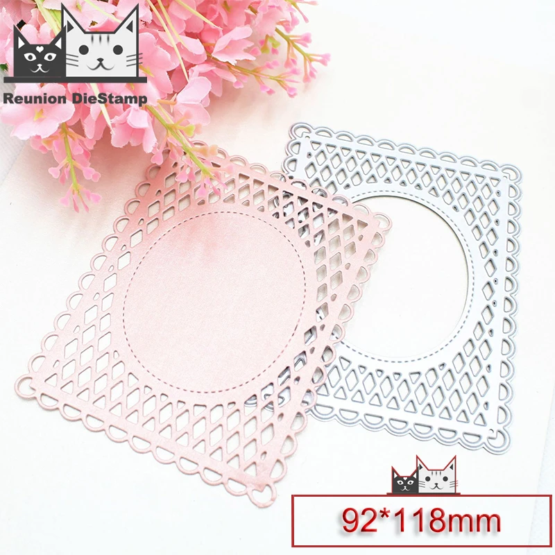 Рельефный фон с кружевом и приглашением металлические Вырубные штампы