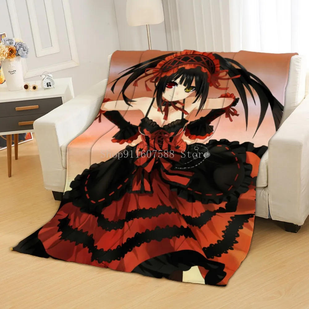 Фланелевое Одеяло для девочек модное моющееся одеяло с 3D рисунком аниме дома и