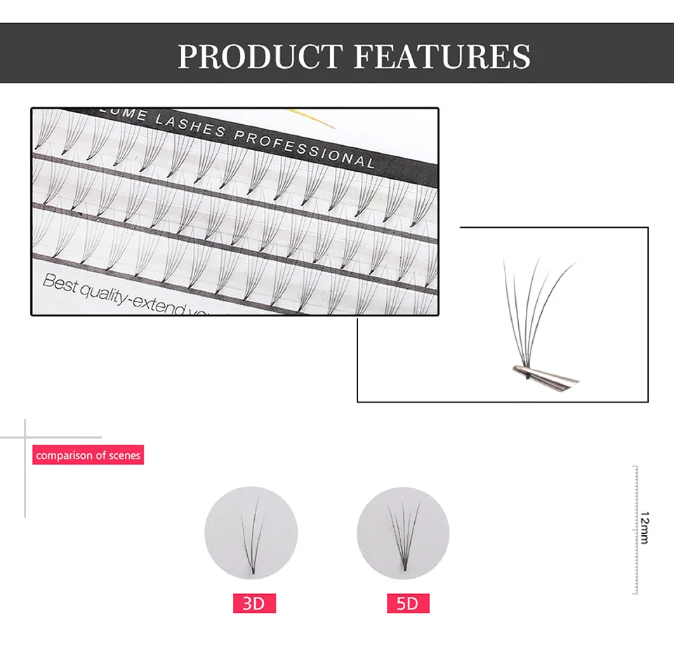 Новинка 5D ресницы Индивидуальные шелковые объемные натуральные мягкие 0 07 8 15