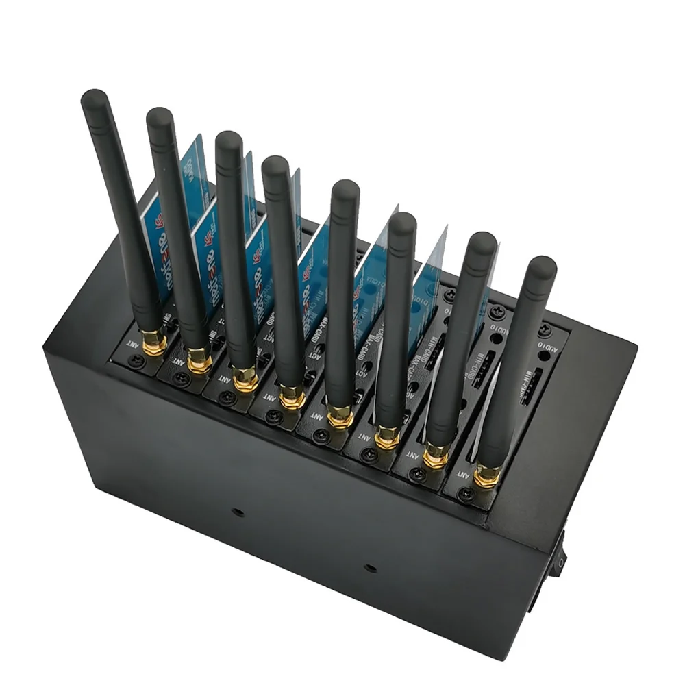 GMS Gateway 2G SIM-карта 8 портов Беспроводное сетевое оборудование GSM для отправки